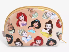 Disney Princess Allover Print Cosmetic Bag - NEW Tags