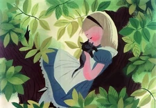 Alice in Wonderland : Art Concept Disney : Mary Blair : Archival Art Print