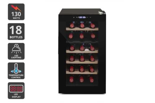 Kogan 18 Bottle Dual Zone Wine Cooler, Wine Fridges & Cellars, Appliances - Picture 1 of 6