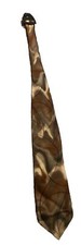 J Garcia Tie Oran/Bro/Gr Tones Silk Necktie Excellent Condition Grateful Dead