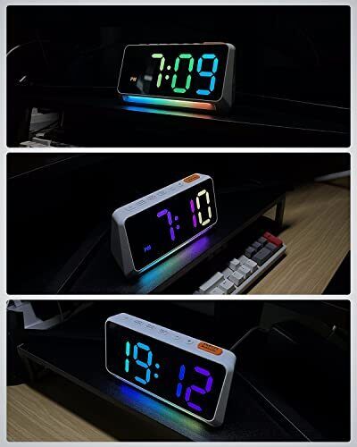LED Digital Clock for Bedroom Super Loud Alarm Clock for Heavy Sleepers Adult... - Picture 6 of 8