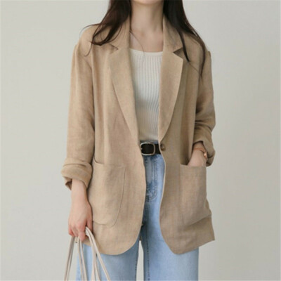 s*d様 60’s British vintage linen jacket Vintage 1950s/1960s Irish Linen Jacket Rare XL size - SL