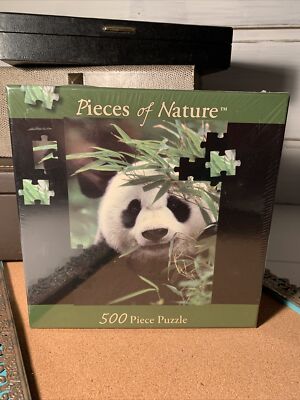 Planet Zoo Pieces of Nature Panda 500 Piece Jigsaw Puzzle New In Box 18  X 24 