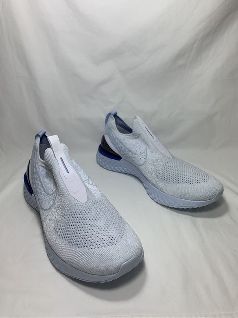 nike epic react moc flyknit white hydrogen blue