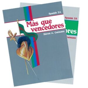  Abeka  Mas que vencedores Spanish  2  Books  A B First Edition 