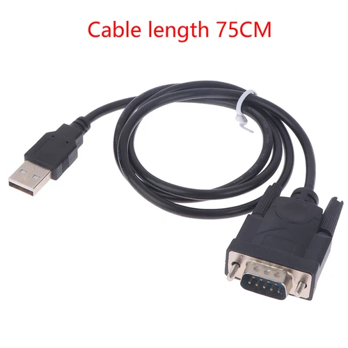 1Pc USB RS232 to DB 9-Pin Male Cable Adapter Converter Supports Win7-10 System