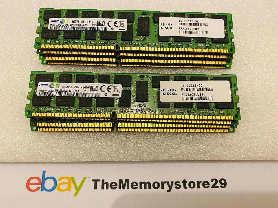 128GB 8 X 16GB Dell Power Edge R620 Server Memory DDR3 PC3-12800 Registered - Image 2 of 4