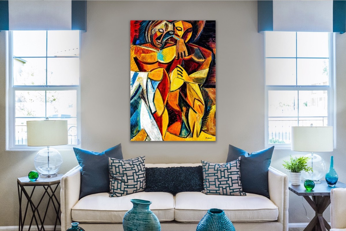 パブロピカソ PABLO PICASSO \"The Friend\" 額装 アート Pablo Picasso（パブロ・ピカソ）Le Gout du Bonheur 幸せの味
