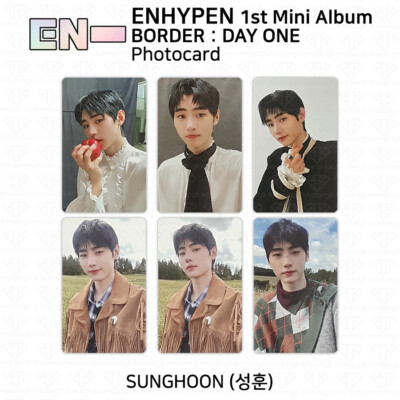 Enhypen 1st Mini Album Border Day One Official Photocard Dusk Dawn