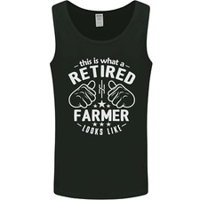 This Is What a Retired Farmer Looks Like Mens Vest Tank Top