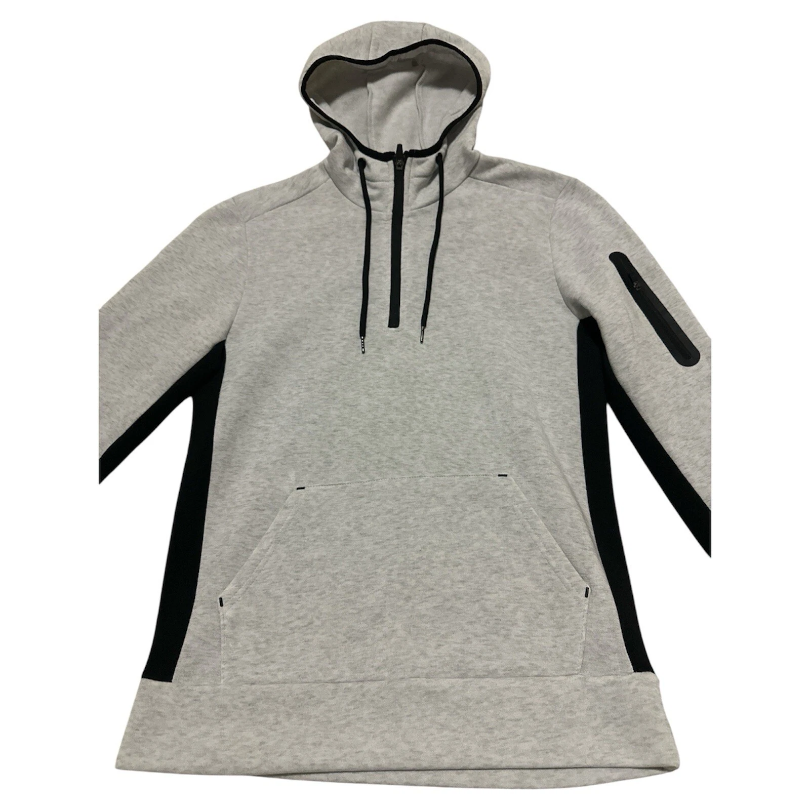 OFF WHITE RBX Felpa con Cappuccio Uomo Active Prime Contrast Fleece 1 4 Zip Felpa Offwhite Nera S