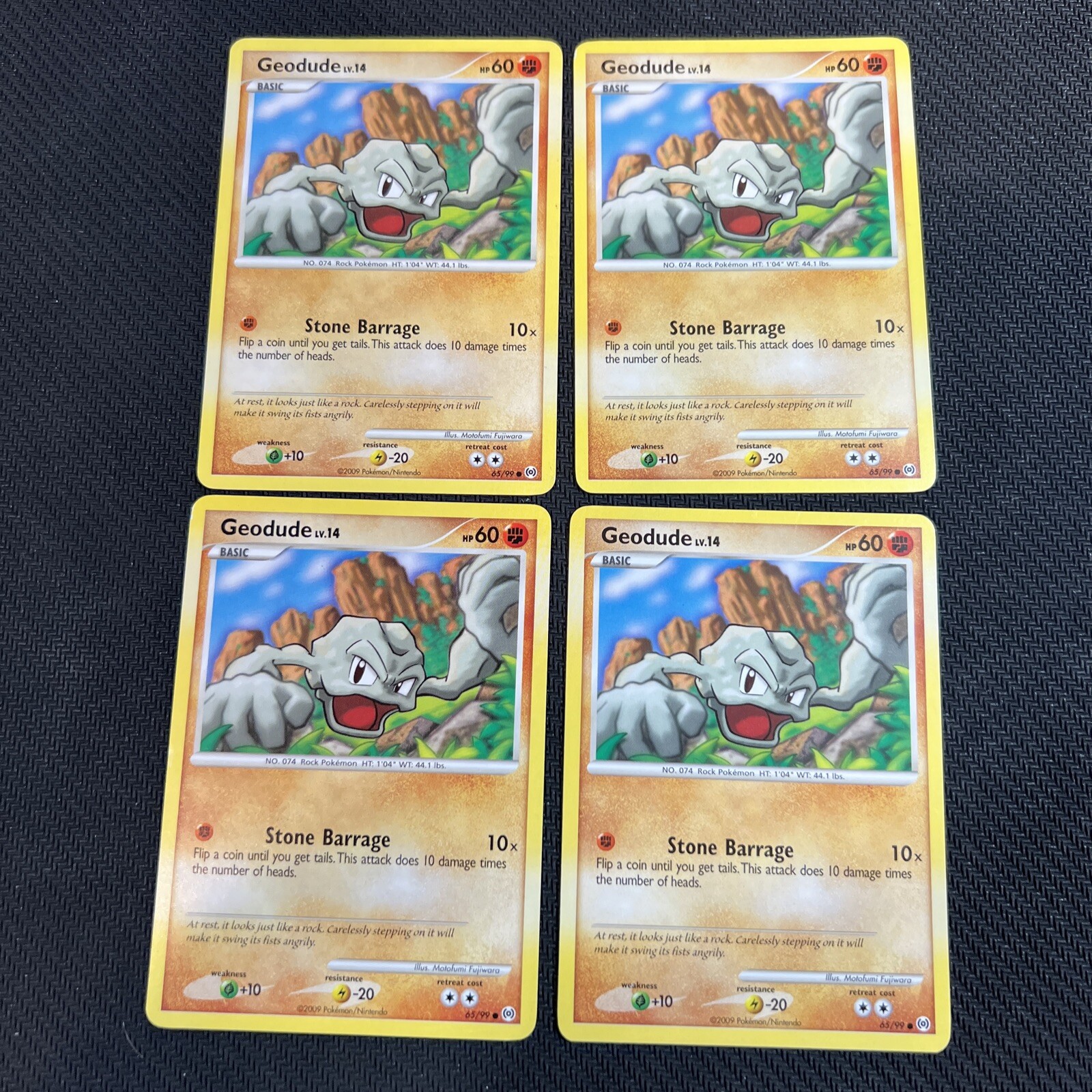 Geodude 65/99 Platinum Arceus Pokemon Card Non-Holo 4