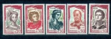 TIMBRE FRANCE  NEUF SANS CHARNIERE  N° 1301 / 1305 ** COMEDIENS FRANCAIS