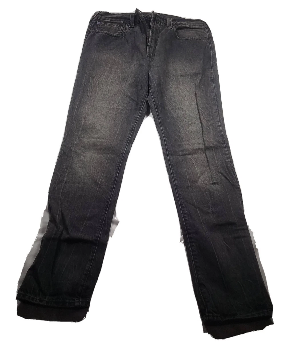 GAP 1969 Jeans Men Size 32 x 30 Original Slouchy Slim Fit Black Washed