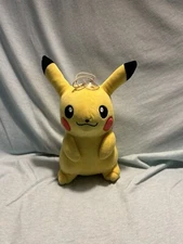 Vintage Pokemon Pikachu 8”  Stuffed Plush Suction Cup Window Hanger Nintendo