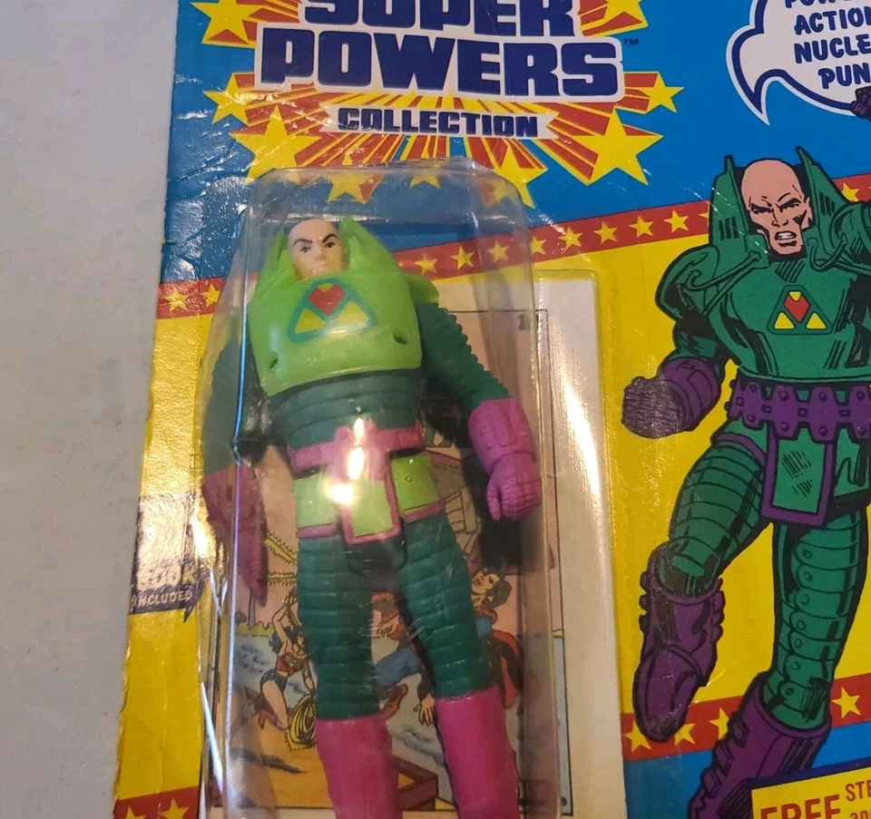Figura de acción Kenner DC Super Powers Lex Luthor 1984 nueva 99670 sin usar, en caja (B) pliegue Foto 3 de 4