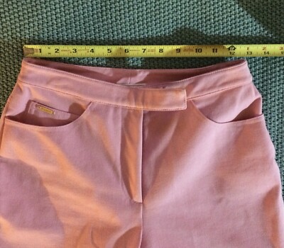 St John Sport by Marie Gray Pink Straight Pant Gold Accents  display picture 1