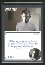 2020 Rittenhouse Star Trek TOS Archives Card #82 Lokai 22 of 22