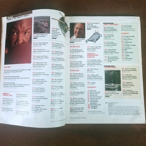 Vintage Forbes Dec 18, 1995 Edition Magazine - Businessman George Foreman - Picture 4 of 12