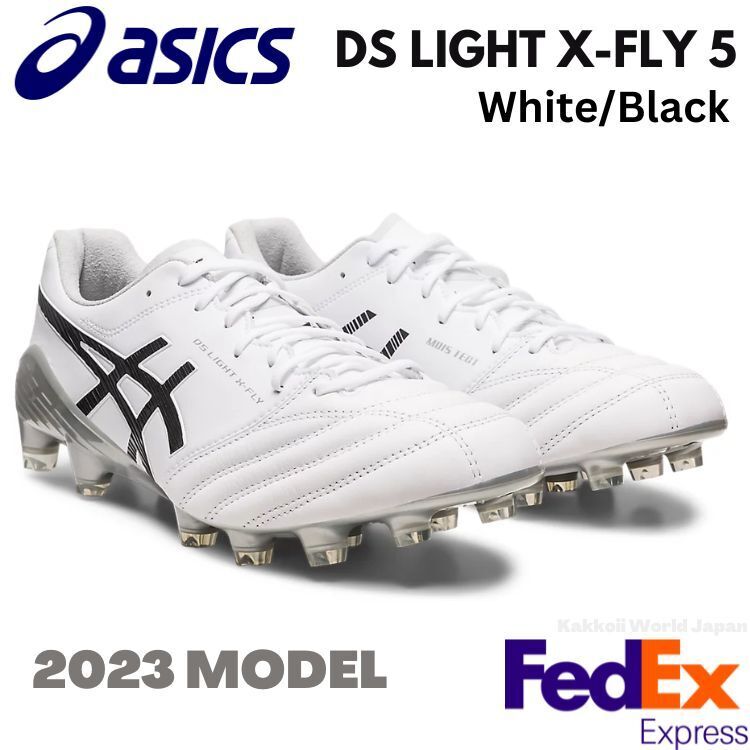 ASICS Soccer Cleats Shoes DS LIGHT X-FLY 5 1101A047 100 White / Black 2023  NEW!!