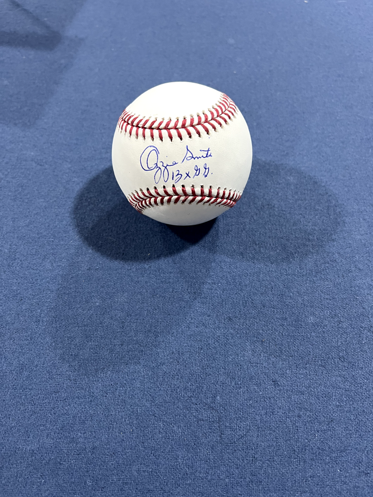 Ozzie Smith Autographed Signed St. Louis Cardinals MLB BASEBALL 13 x GG INSCRIPTION HOF COA 