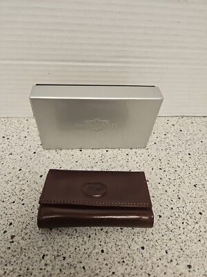 Robe Di Firenze Dark Brown Calf Leather Key Holder (6) Key Made In Italy New H1