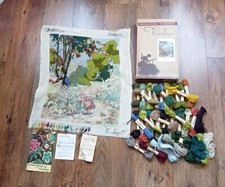 Vintage Penelope Needlepoint Tapestry Kit " Autumn " B5241 - Half Completed 