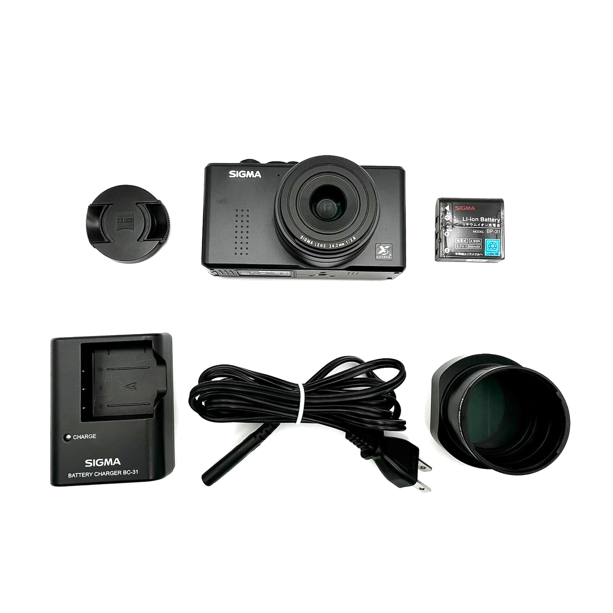 SIGMA DP1X コンデジ 純正フード 純正バッテリー付き SIGMA DP1 充電器なし