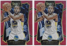 2015-16 Select Red Prizm Andre Igoudala Warriors F 2 Card Lot Serial #149