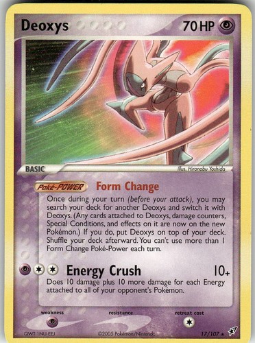 Deoxys 17/107 Deoxys Pokemon NM Yoshida