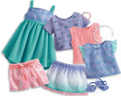NEW in box American Girl Doll MIX & MATCH fashion outfits Truly Me 9 pc collecti