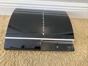 PlayStation 3 System PS3 Fat Console Bundle Cords + Games + Controller Tested!