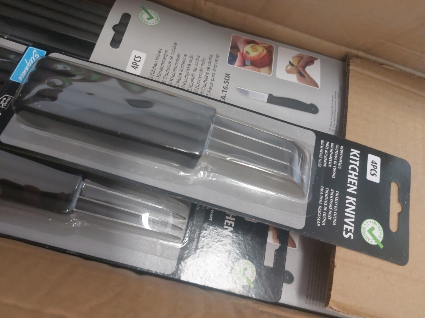 4 x Gastro Messer Küchenmesser 16,5 cm Rostfreier Edelstahl Kartoffeln Gemüse