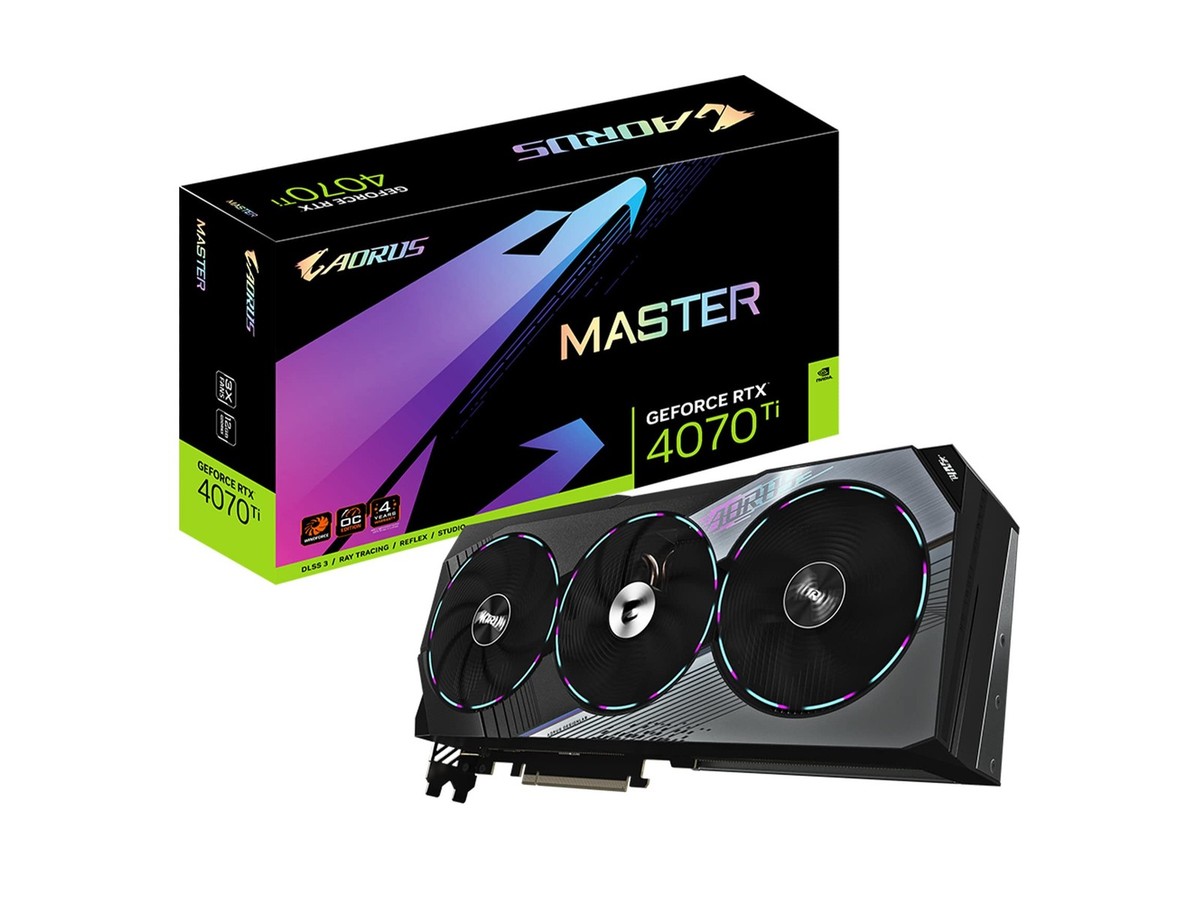 【美品】Gigabyte AORUS RTX 4070 Ti 12GB GIGABYTE AORUS RTX 4070 Ti Master 12GB GDDR6X Graphics Card GV