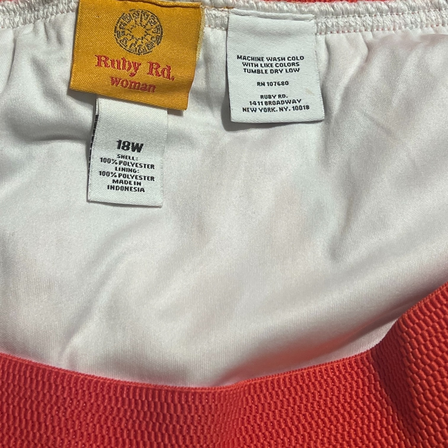 Ruby Road Plus Size 18 Rainbow Stripe Pleated Mid… - image 12