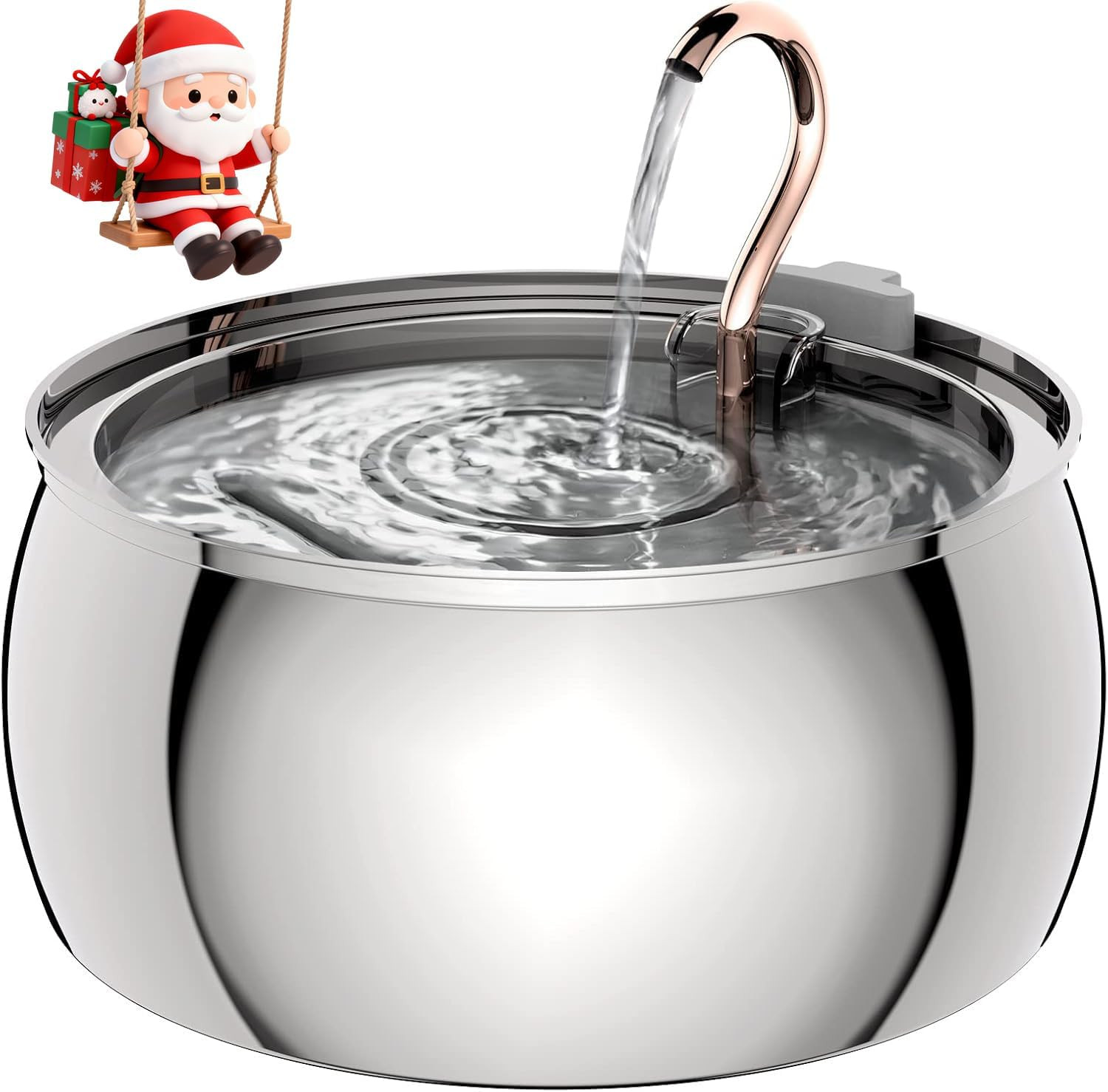 Fontanella Gatto Acciaio Inox 4 Litri: Salute e Idratazione al Top