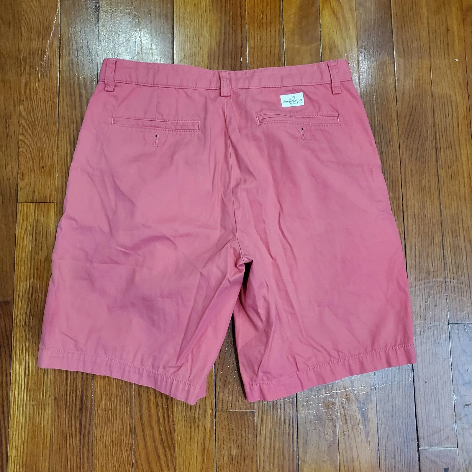 Vineyard Vines Shorts Mens 30 Pink Chino Flat Front Casual Golf 1H0213