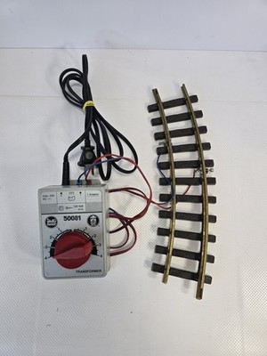 LGB 50081 1 Amp Transformer & LGB 5016 Connecting Wire Track Clamps