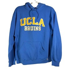 Russell Athletic UCLA Bruins Hoodie Mens Medium Blue Gold Pullover Sweatshirt