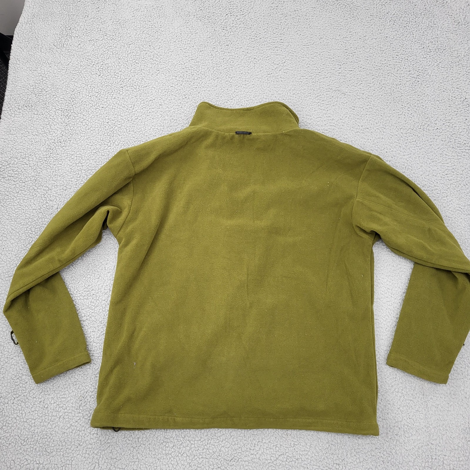 Liquid Boardwear V2500 Fleece Jacket Mens Medium Green Full Zip Pockets - second product detail image
