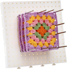 7.5 Inches Crochet Blocking Board with Pegs Granny Square Blocking Board for Cro