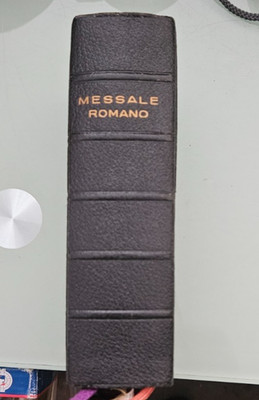 vintage 1957 roberto berruti  MESSALE ROMANO testo latino completo e italiana