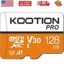 128GB Micro SDXC UHS-I U3 V30 A1 Memory Card - High Speed TF Card for Phone, ...