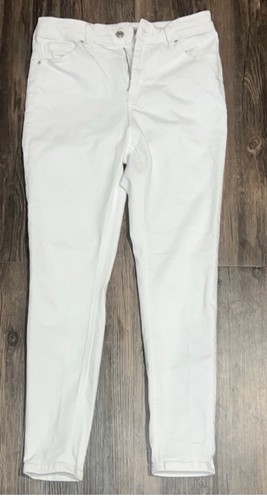 Topshop Jamie Womens White High Waist Ankle Skinny Jeans Zip Size W30 L30 - Picture 2 of 11