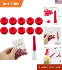 Multi-Purpose Red Caulk Saver Caps - Universal Fit, 10 Count for Home Use