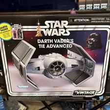Star Wars The Vintage Collection Vader's Advanced Tie with carded Darth Vader