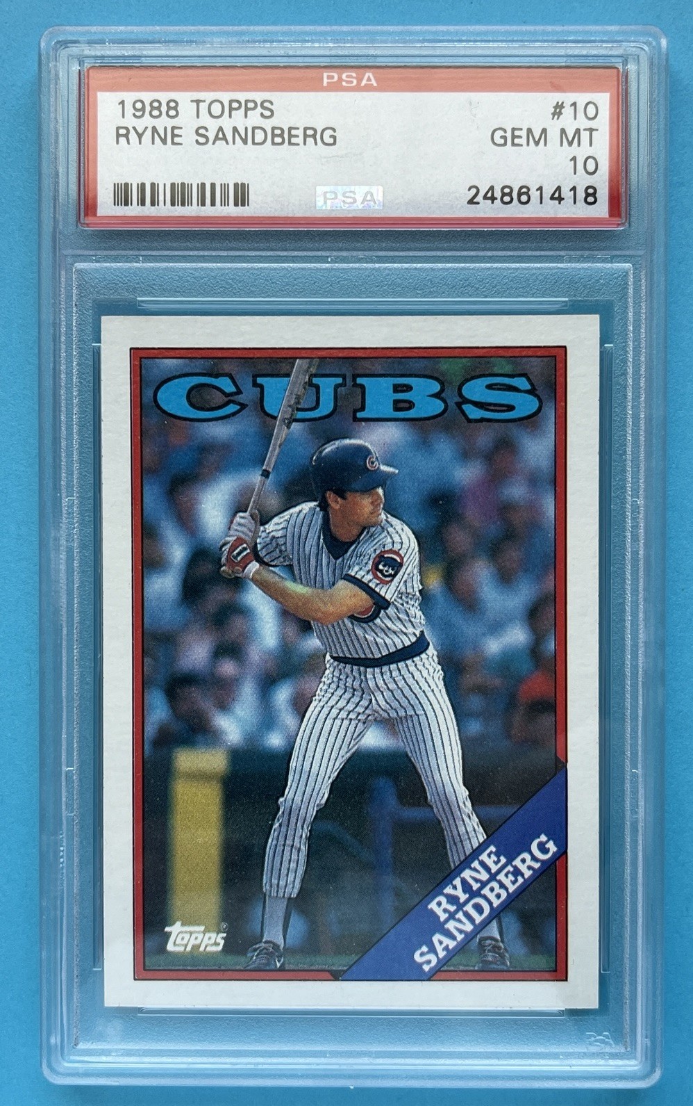 1988 Topps - Ryne Sandberg #10 PSA 10