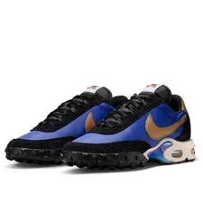 Men’s Size 10.5 Nike Air Max Waffle Racer SP Blue Gold FV6946-400 ((No Lid))