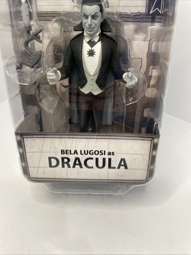 NECA Toony Terrors Silver Screen Dracula Bela Lugosi new sealed black & white as - Picture 5 of 11