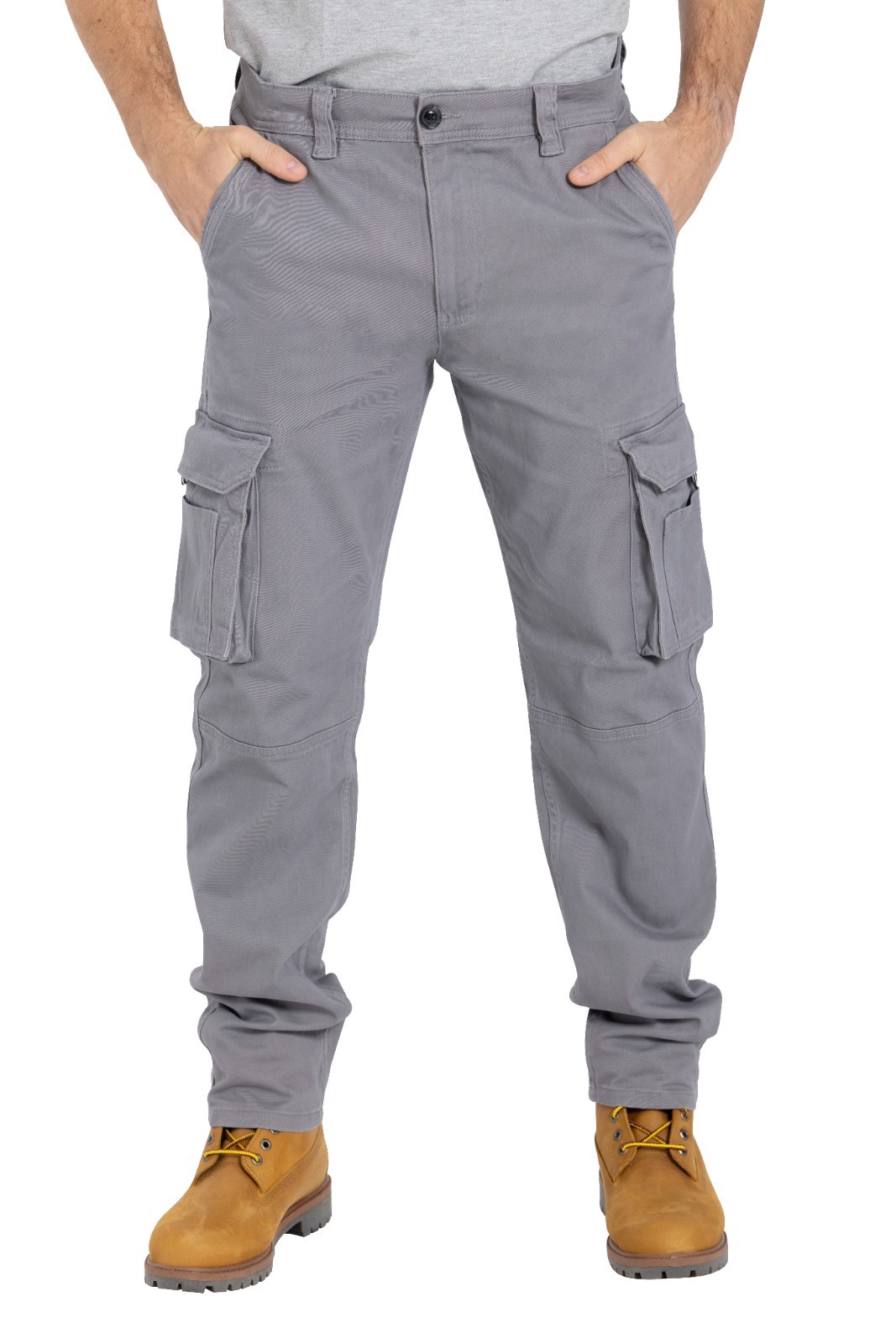Men's Flex Cargo Trousers Heavy Duty Stretch Casual Pants
